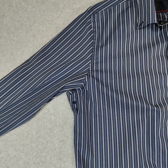 Victorinox Shirt Men Large Tailored Fit Flip Cuff Vented Performance Button Down - Picture 6 of 9